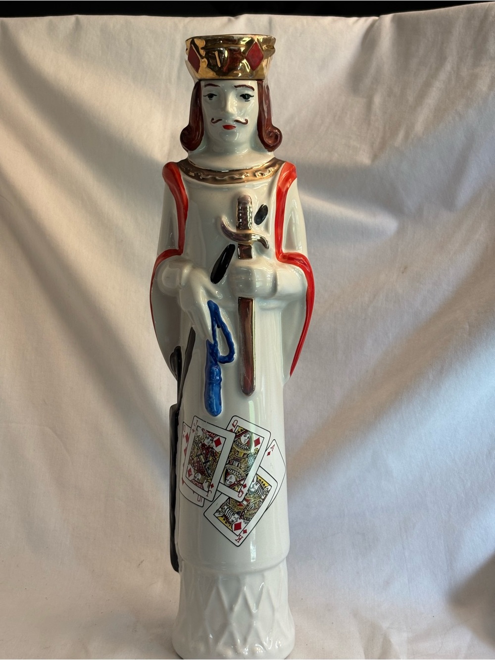 Vintage Ezra Brooks Decanter King of Diamonds